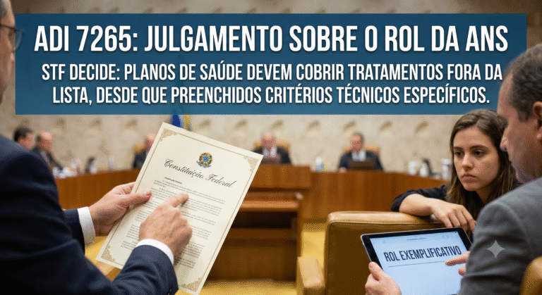 Negativa de Plano de Saúde: O que mudou após o julgamento da ADI 7265 pelo STF?